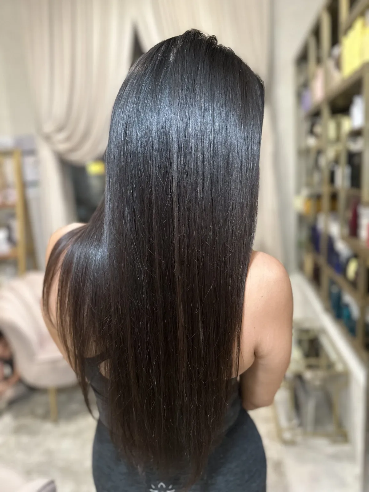 Silky smooth keratin treatment for women's hair